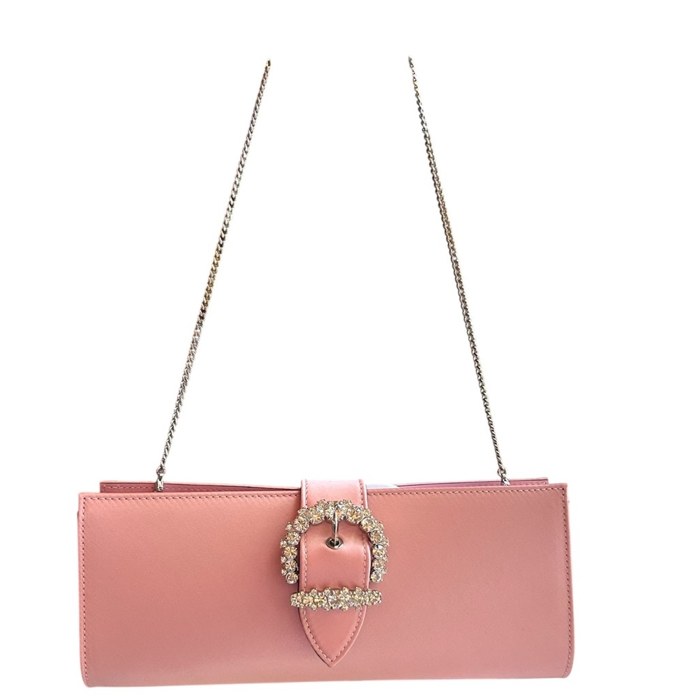 Jimmy Choo NWT Satin Pink Clutch